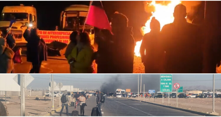 Calama amanece paralizada en protesta por la delincuencia pese a llamado del Gobierno