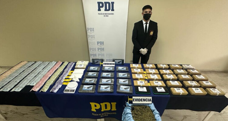 PDI incauta $448 millones en droga en Santiago