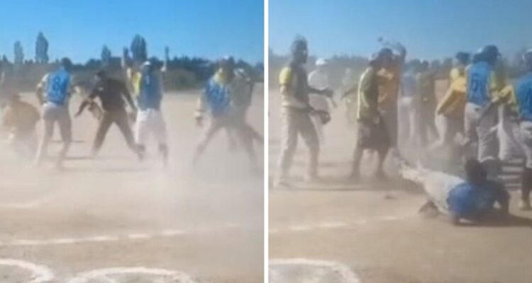 Partido de sóftbol en Monte Águila acabó con masiva agresión a árbitro.