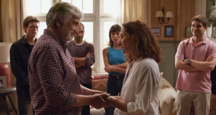 Baltazar y Margarita en el momento en el que Baltazar pide la mano de su amor..