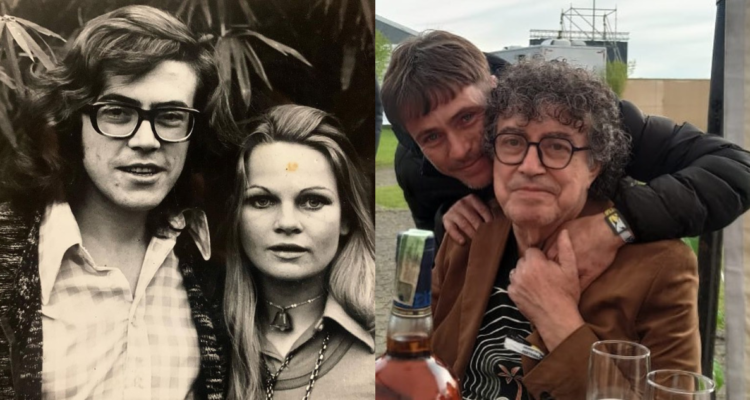 Cantante Piero junto a su hijo y esposa