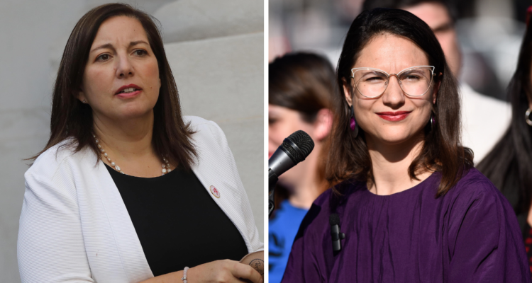 presidenta del PS y Hassler