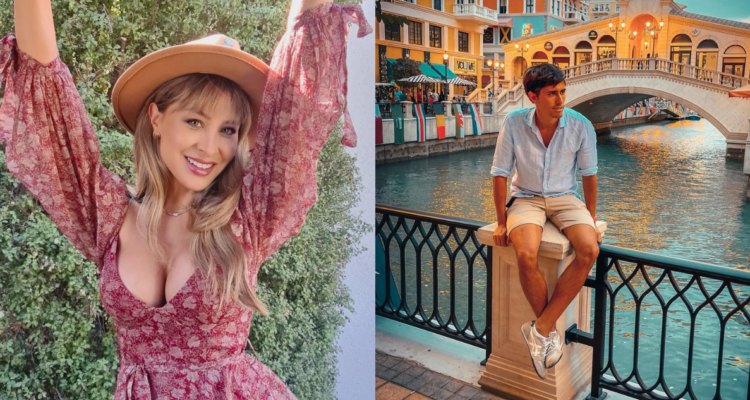 Sabrina Sosa (izquierda) y Roberto Cox (derecha) en imagenes extraídas de sus cuentas de Instagram