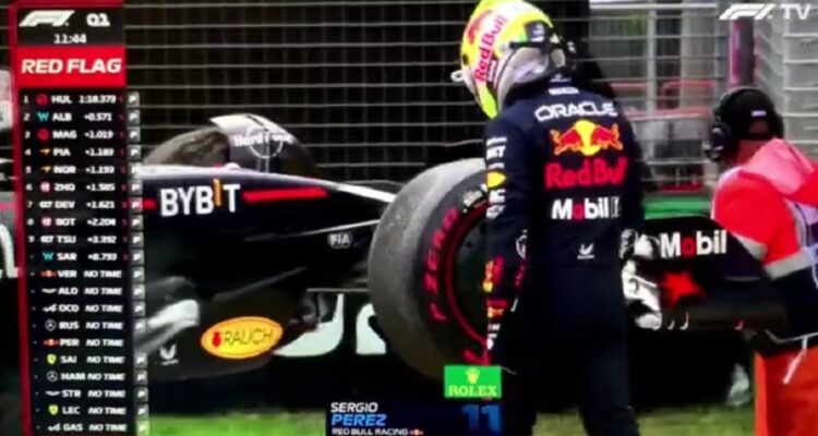 Sergio Checo Pérez y su furia por problema en qualy de GP de Australia
