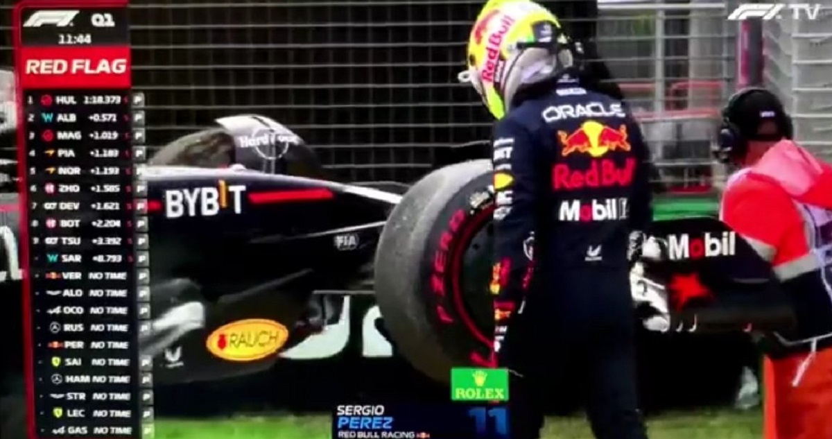 Sergio Checo Pérez y su furia por problema en qualy de GP de Australia