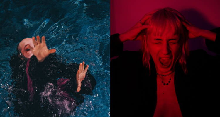 Persona ahogandose (izquierda) y persona gritando en una pesadilla (derecho) en referencia a Psiquiatra que explicó la razón detrás de los sueños recurrentes