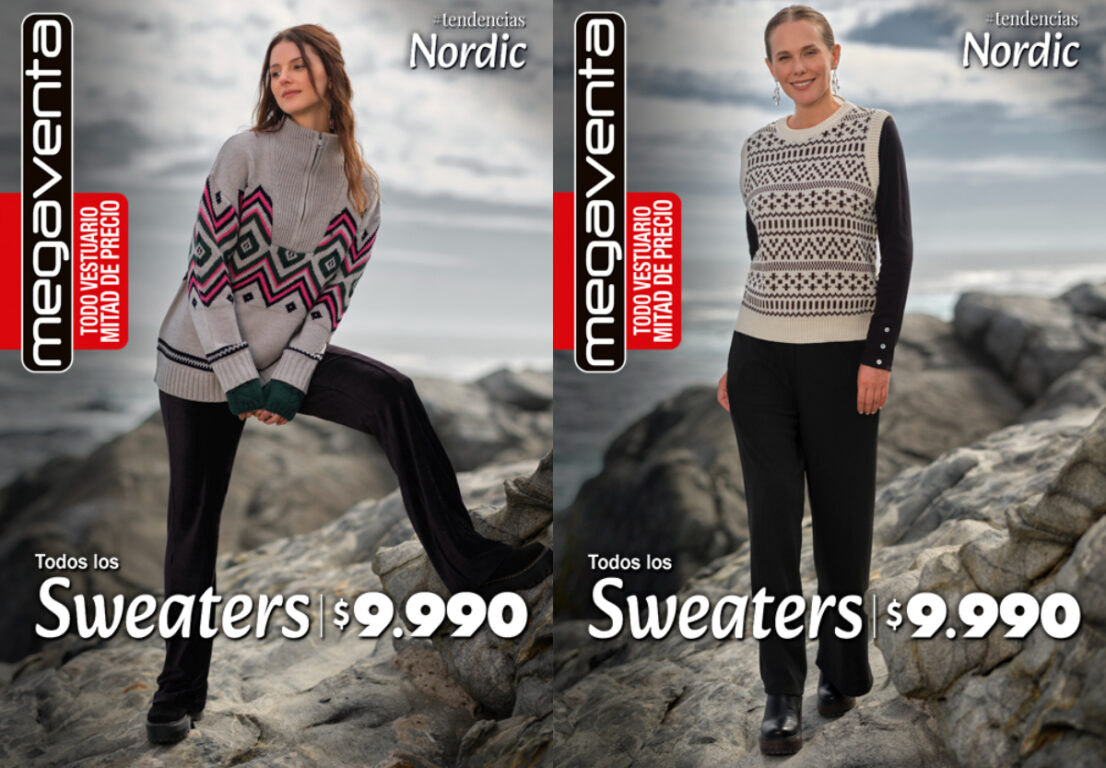 Todos los sweaters a $9.990: Tricot lanza campaña de descuentos con nuevas tendencias para invierno