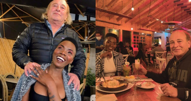 Tatón Púrpura posa junto a Kelly Montaño en fiderentes imágenes.