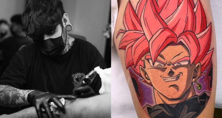 Tatuador chileno viaja por el mundo haciendo tatuajes de Dragon Ball