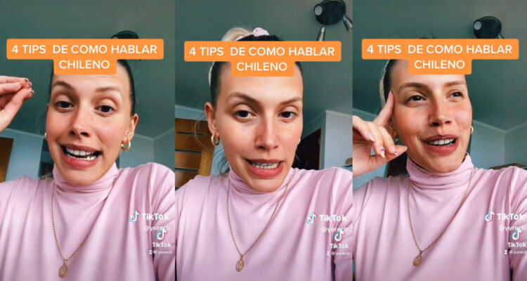 Tiktoker española es viral por dar tips para imitar el acento chileno