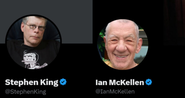 cuentas verificadas de stephen king e ian mckellen