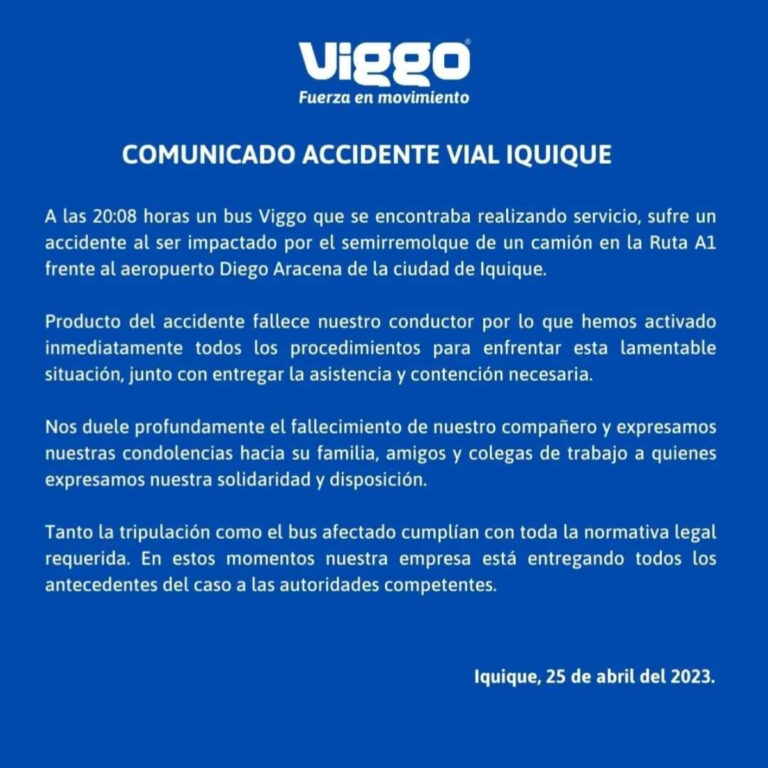 Un muerto tras colisión entre camión y bus de la empresa Viggo con ...