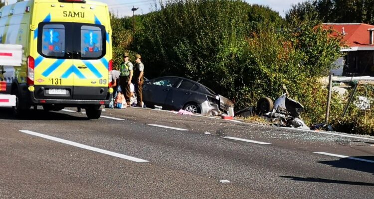 Accidente Ruta 5 sur en dirección a Los Ángeles.