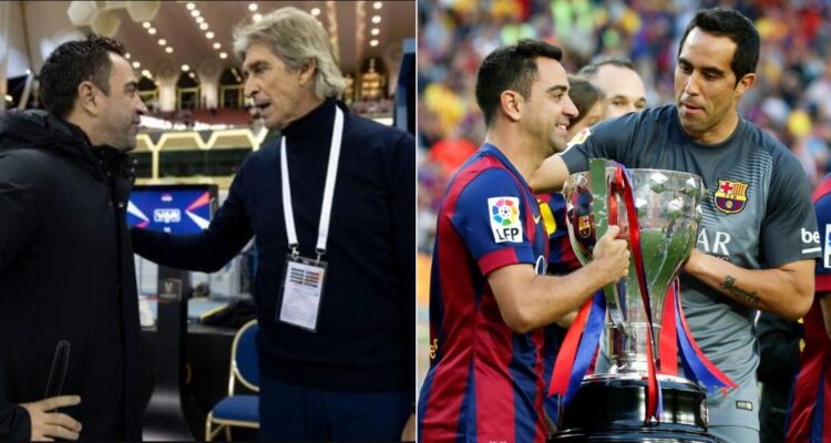 Xavi llenó de elogios a Pellegrini y a Claudio Bravo de cara al Barcelona-Betis