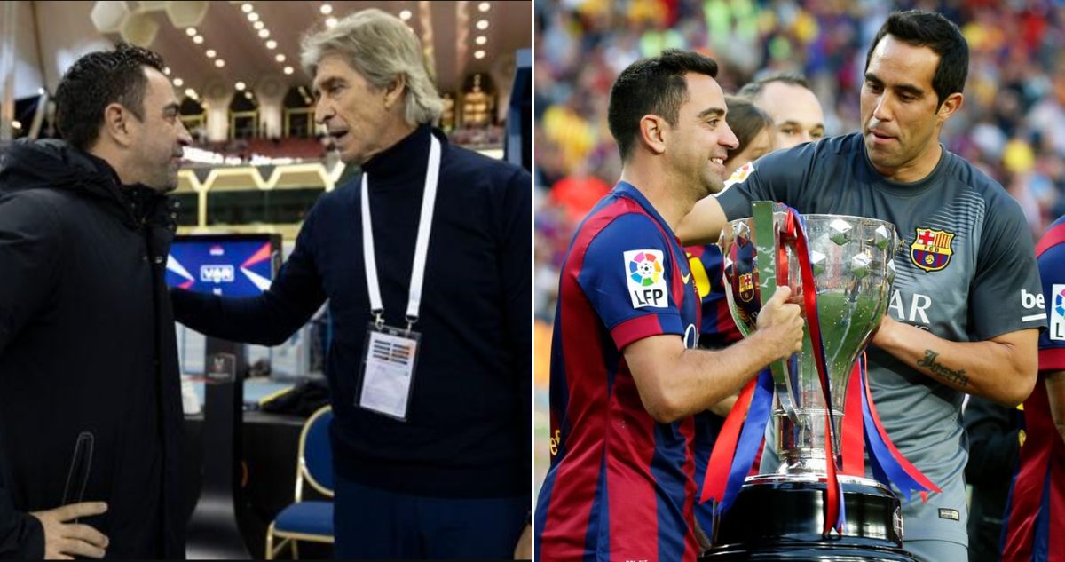 Xavi llenó de elogios a Pellegrini y a Claudio Bravo de cara al Barcelona-Betis