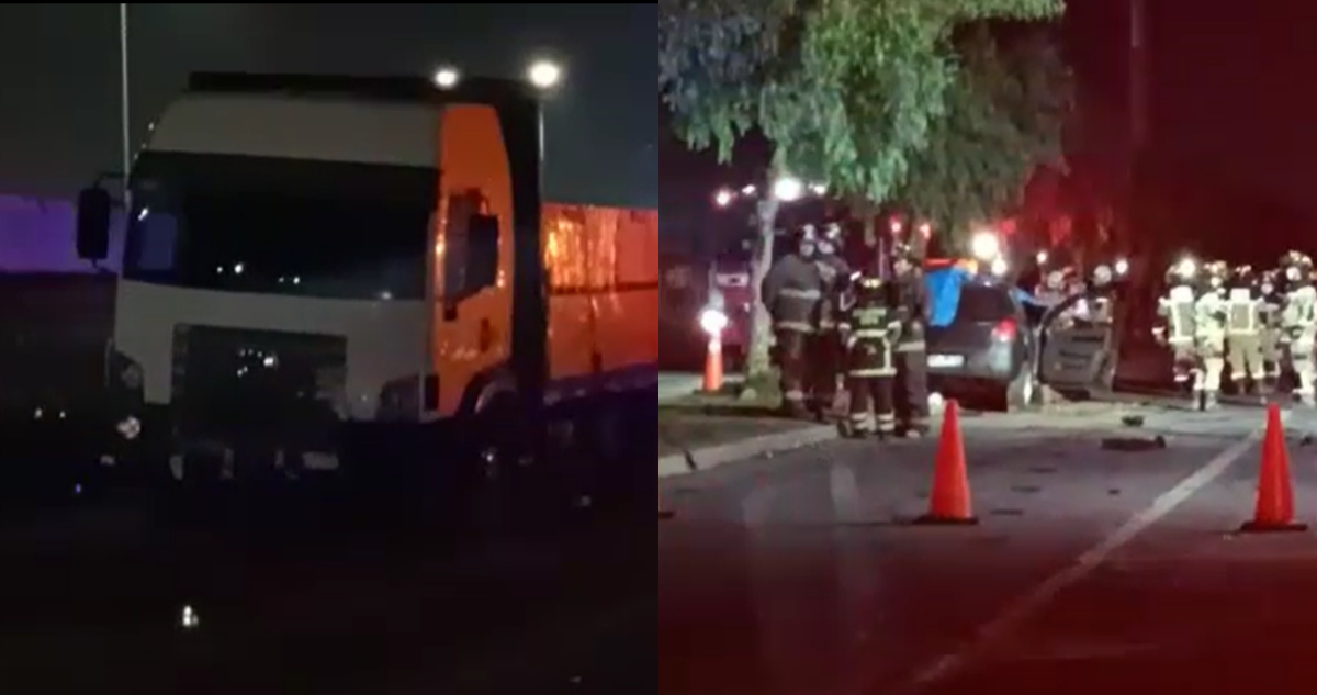 Tres muertos deja colisión entre vehículo y un camión en Puente Alto