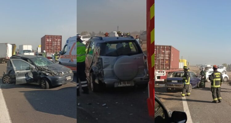 Reportan gran accidente múltiple en la Ruta 78