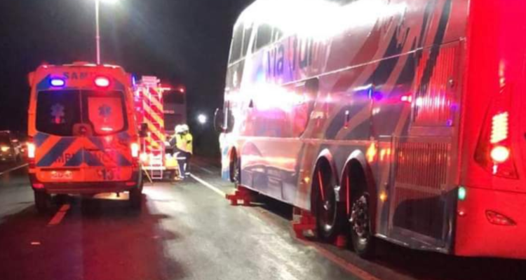 Persona muere atropellada por un bus en ruta T206 Valdivia-Paillaco