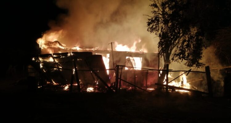 adulto mayor muere en incendio de vivienda en Galvarino