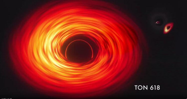 La monstruosa escala de los agujeros negros