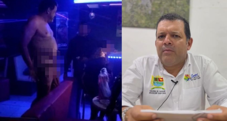 El alcalde nudista colombiano grabado en una discoteca en estado de ebriedad