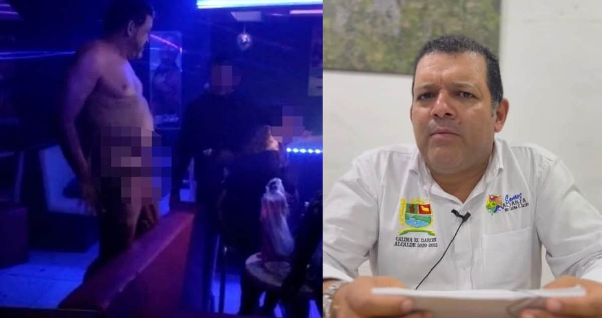 El alcalde nudista colombiano grabado en una discoteca en estado de ebriedad