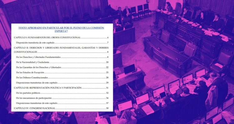 Revisa el anteproyecto de nueva Constitución propuesto por la Comisión Experta