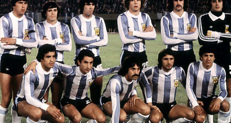 Plantel de Argentina campeón en 1978.