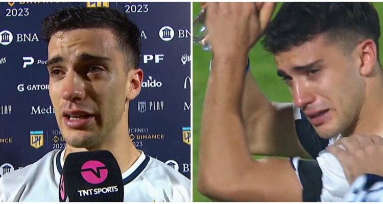 argentina jugador llanto fútbol