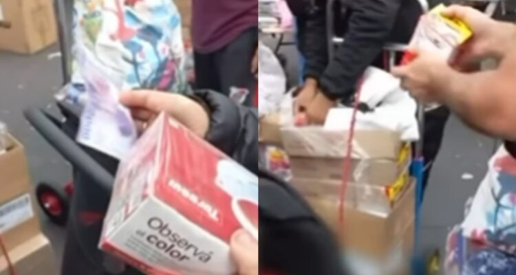 “Dos por luca”: argentinos llegan a barrio Meiggs para vender mercadería a bajos precios