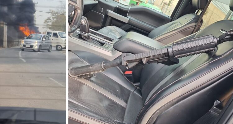 15 delincuentes roban empresa en Lampa