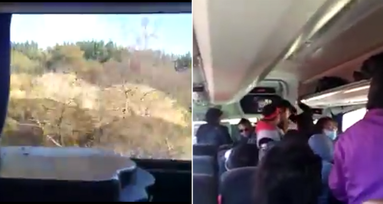 “Que siga, que no pare”: captan reacción de pasajeros tras ataque a balazos a bus en Ruta 5, Victoria