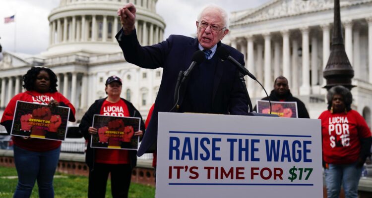 Bernie Sanders en el Capitolio
