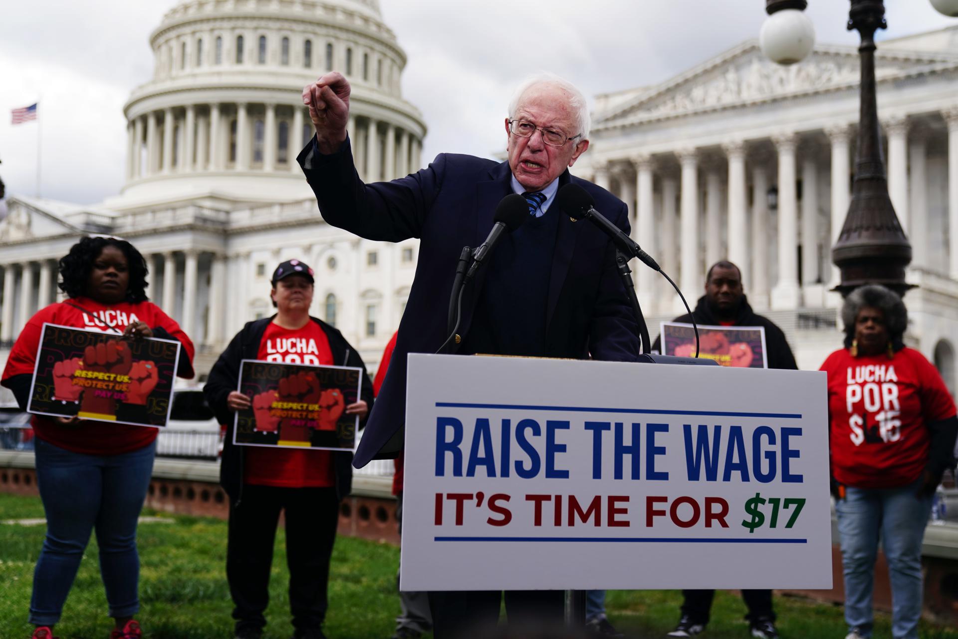 Bernie Sanders en el Capitolio