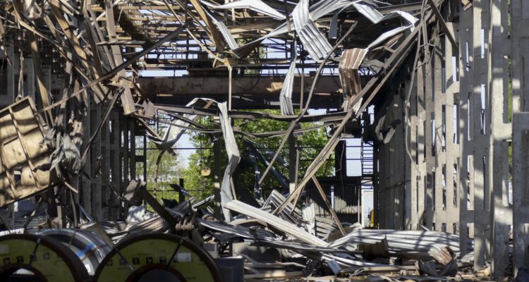 Daños generados tras ataque con cohetes en Odesa