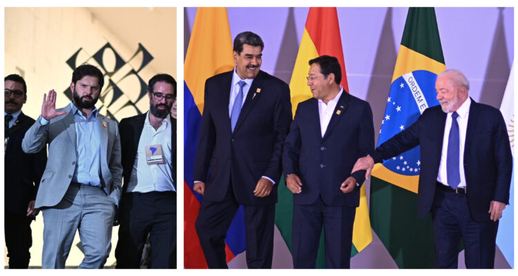 La prudente distancia que mantuvo el presidente Boric de Nicolás Maduro en la cumbre en Brasil