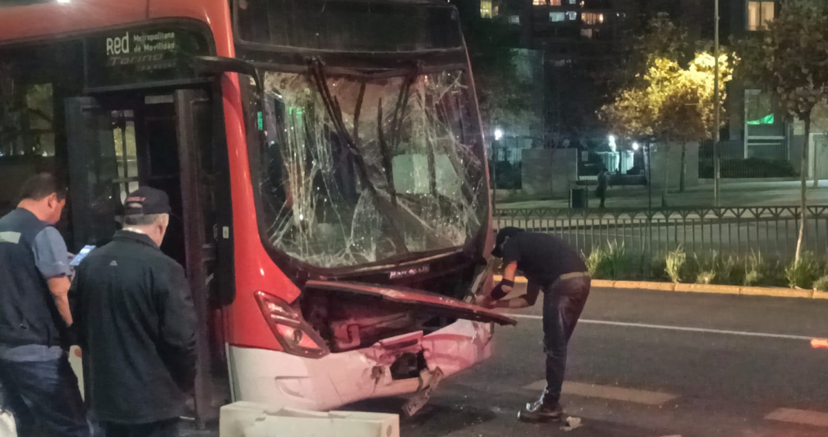 choque de buses del transantiago