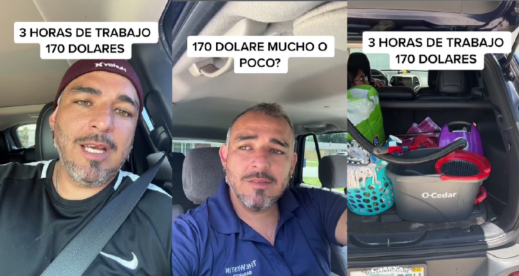 Tiktoker chileno que vive en EE.UU revela sueldo haciendo aseo