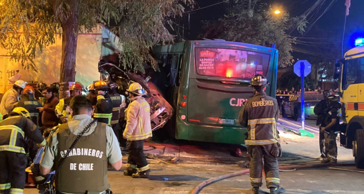 colisión trasantiago automóvil PAC Lo Espejo