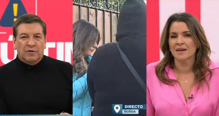 El momento del matinal de CHV. La tía de uno de los jóvenes baleados habló con el espacio.