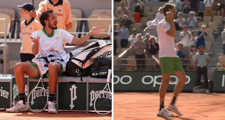 Daniil Medvedev se despidió tempranamente de Roland Garros.
