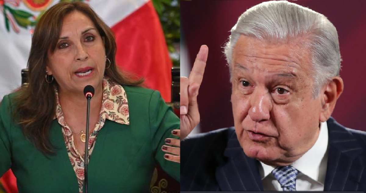Dina Boluarte y Andrés Manuel López Obrador