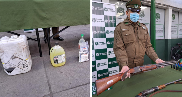 Los Ángeles: detienen a banda criminal que abultaba el peso de la droga que vendía con ácido muriático.