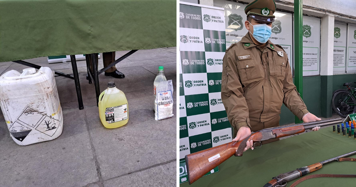 Los Ángeles: detienen a banda criminal que abultaba el peso de la droga que vendía con ácido muriático.