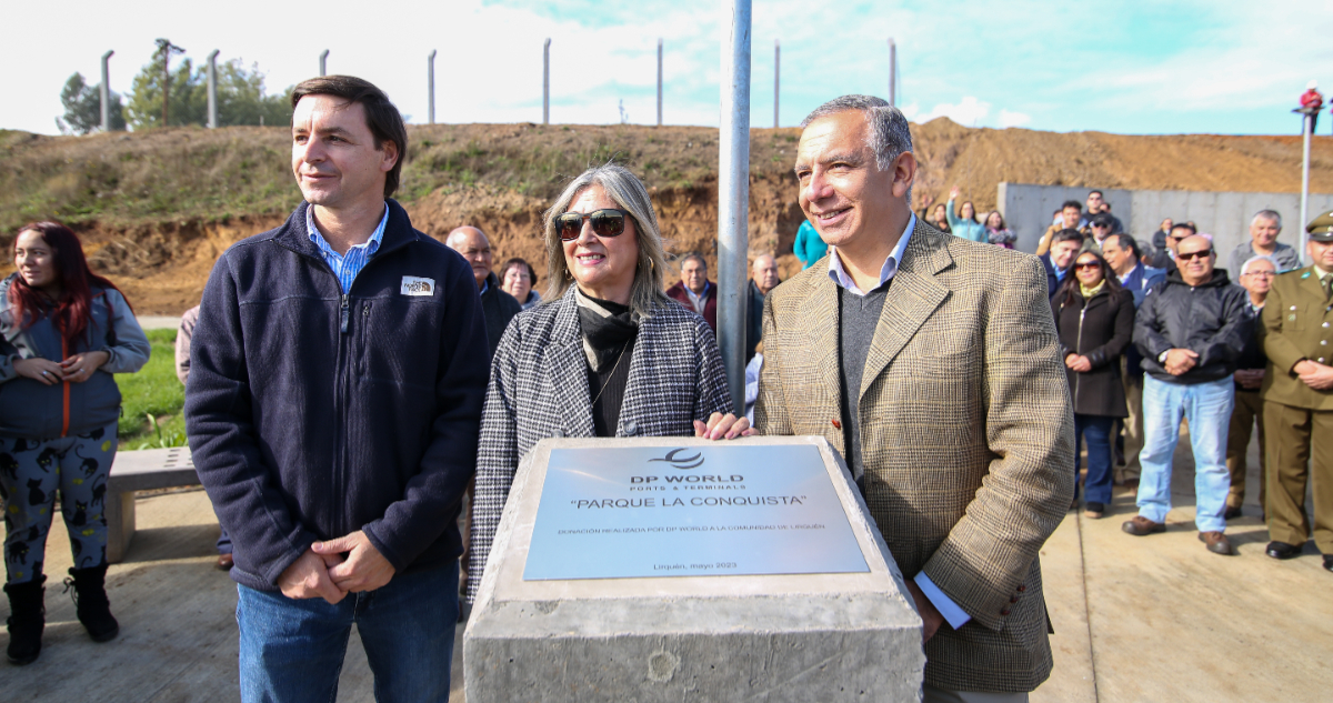 Inauguran nuevo parque público La Conquista en Penco: fue donado por DP World Lirquén a la comunidad