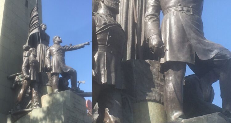 Roban espada del monumento a Arturo Prat en Santiago a días de nuevo aniversario de su muerte