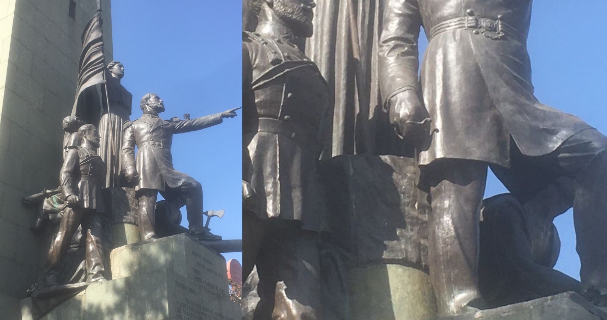 Roban espada del monumento a Arturo Prat en Santiago a días de nuevo aniversario de su muerte