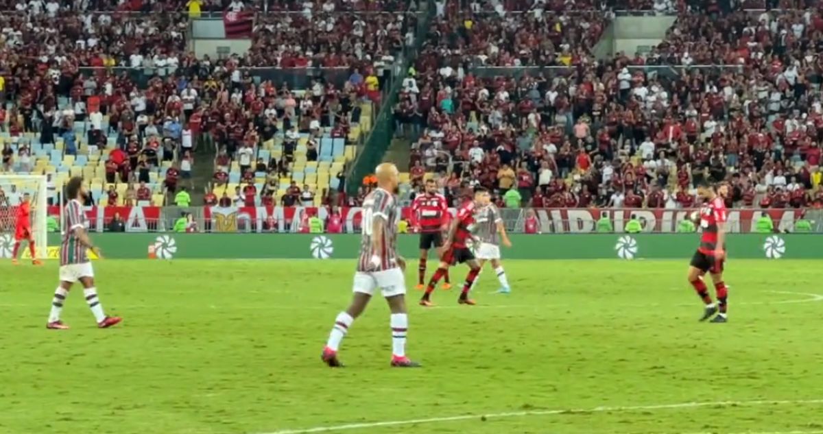 Gabigol y Marcelo tuvieron un áspero cruce de provocaciones en el Fluminense vs Flamengo.