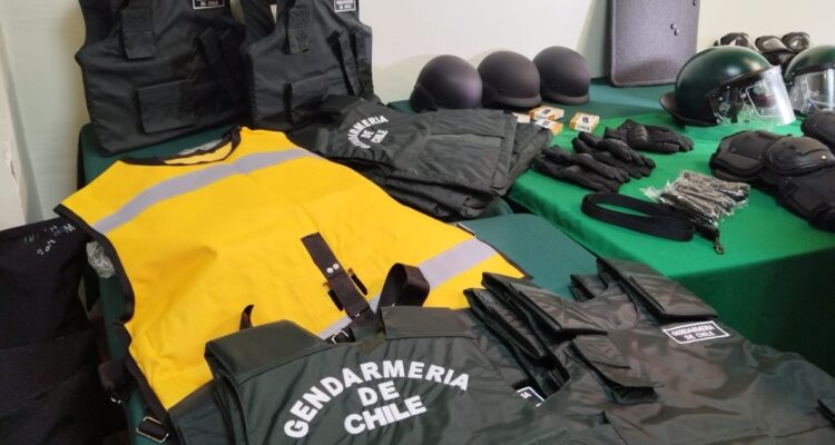 Gendarmes de cárcel de Angol recibieron nueva implementación tras incidente con comuneros mapuche