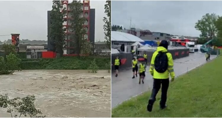 Evacúan circuito de Imola por inundación